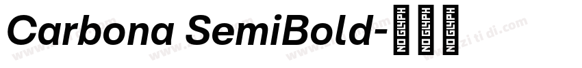 Carbona SemiBold字体转换